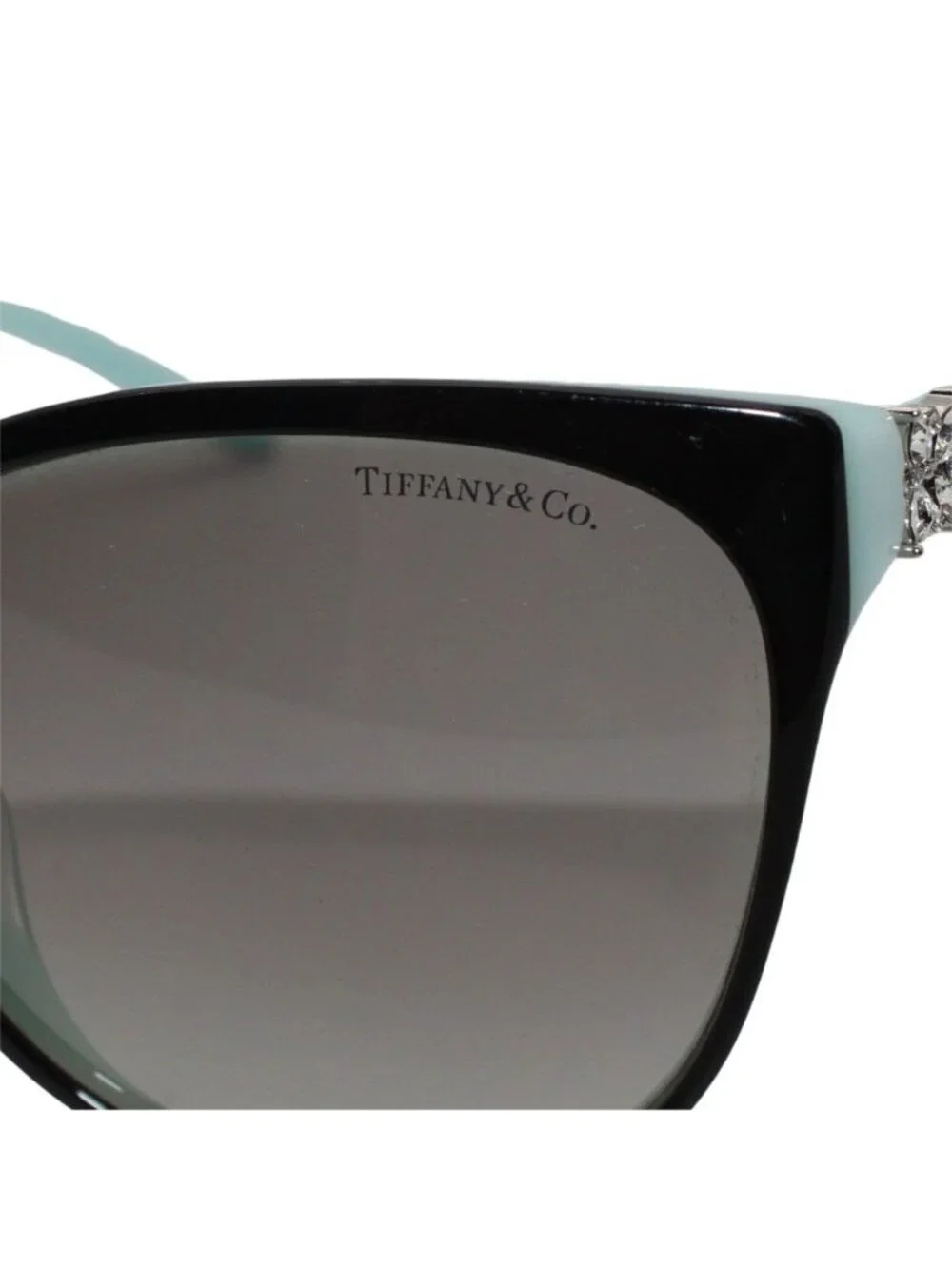 Tiffany & Co Sunglasses Blue Black Rhinestone Eyewear